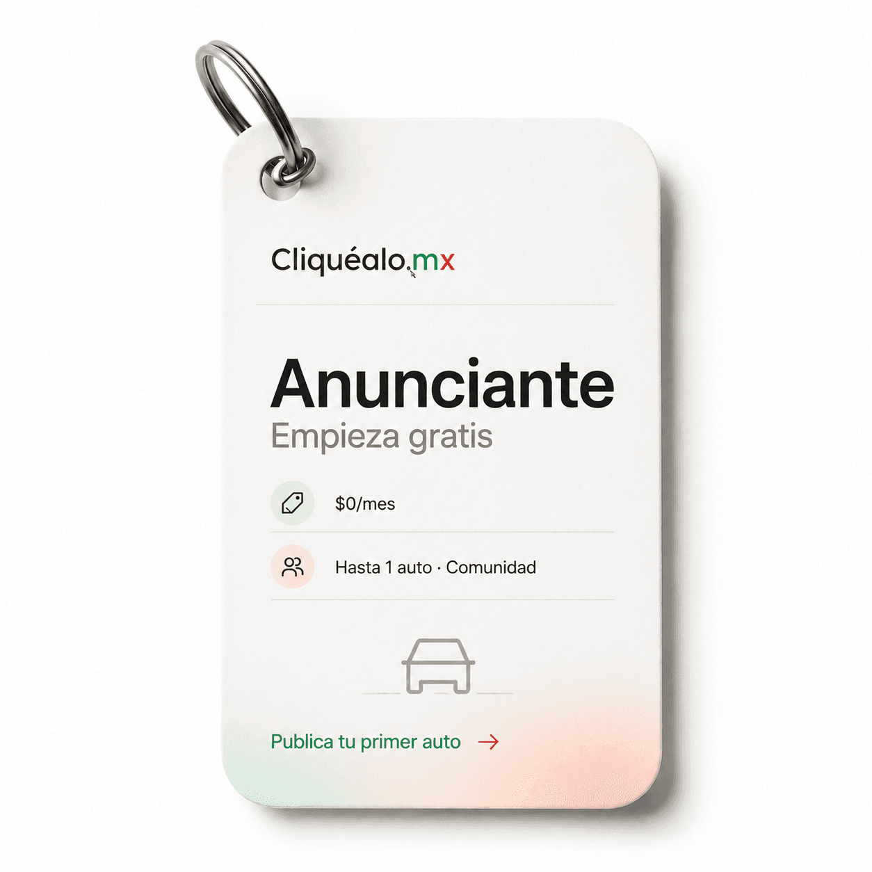 Etiqueta del paquete Anunciante de Cliquealo.mx